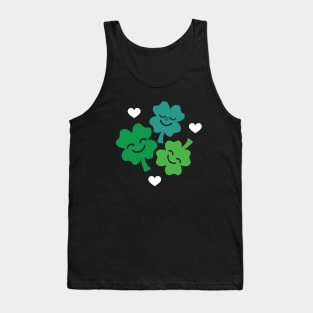 Cute Four Leaf Clovers and Hearts! Tank Top